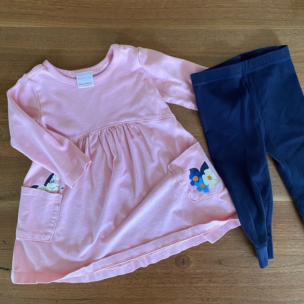 Hanna Andersson Play Dress and Leggings Cotton